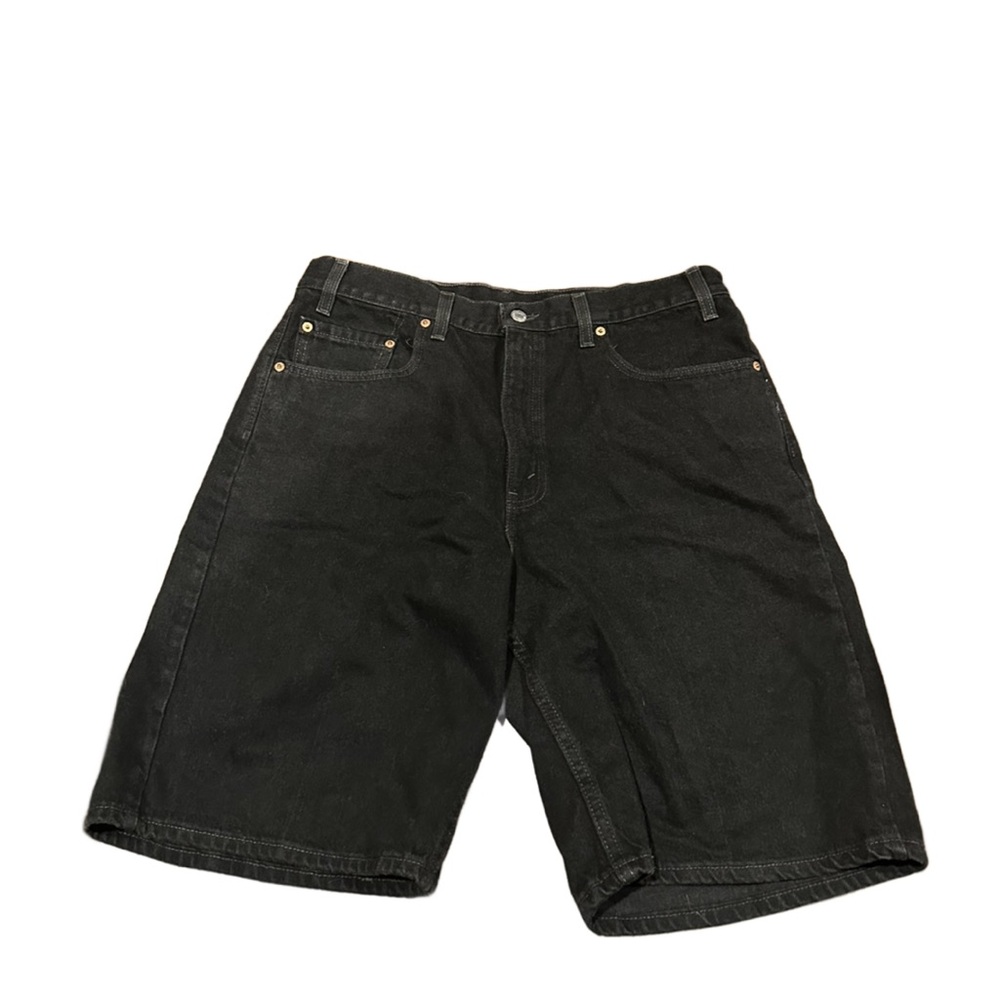 EUC Men's Levi 550 Relaxed Fit black wash denim shorts/ jorts. Size 36.